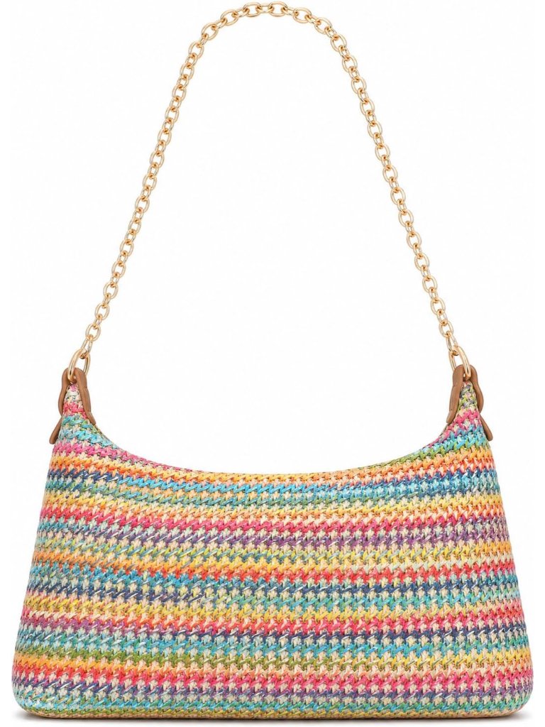 Beach Bags For Women Summer Straw Purse Boho Woven Shoulder Bag Crochet Purse Va